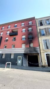 Façade immeuble incendie marseille