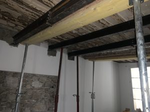 Plancher en cours de sécurisation