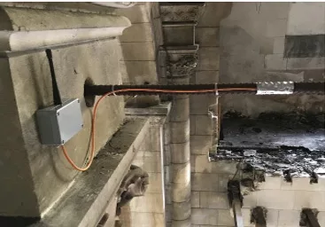 capteur posé par la société axiolis pour monitoring de structure