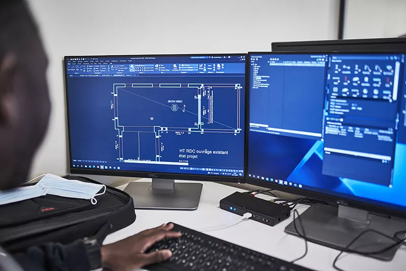 ingénieur axiolis au travail maitrise d'œuvre