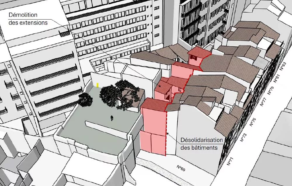 rue d'aubagne gestion sol structure