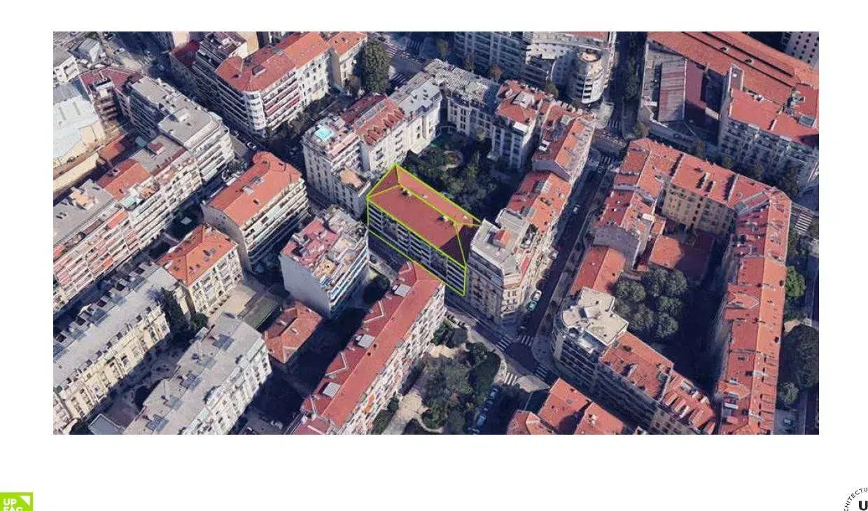 immeuble concerné par la surélévation dans le lotissement