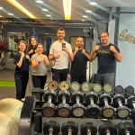 Équipe AXIOLIS Beyrouth lors de la journée cohésion d'équipe en salle de sport