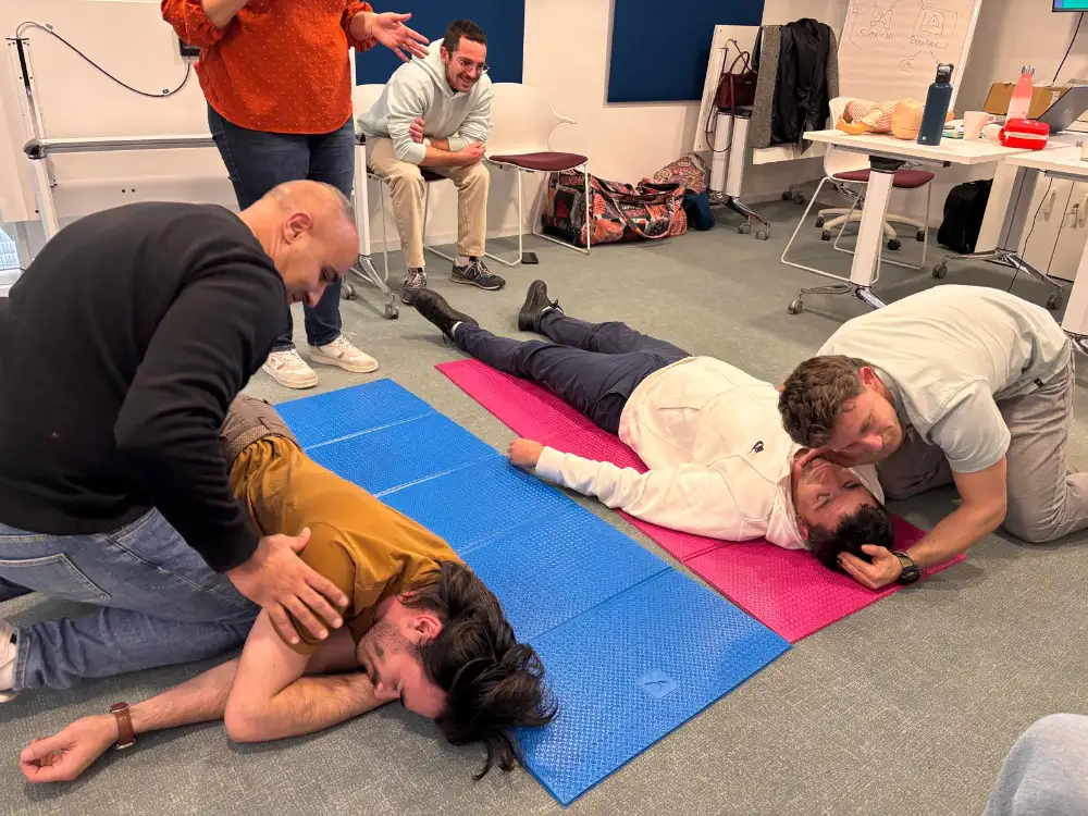 Exercice PLS en binôme – formation Sauveteur Secouriste du Travail AXIOLIS