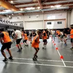 Jeu collectif en équipe – journée sportive cohésion d'équipe AXIOLIS Marseille